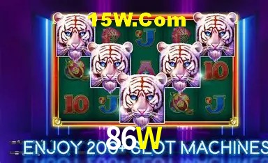 Tela de boas-vindas e lobby de jogos do aplicativo 86W